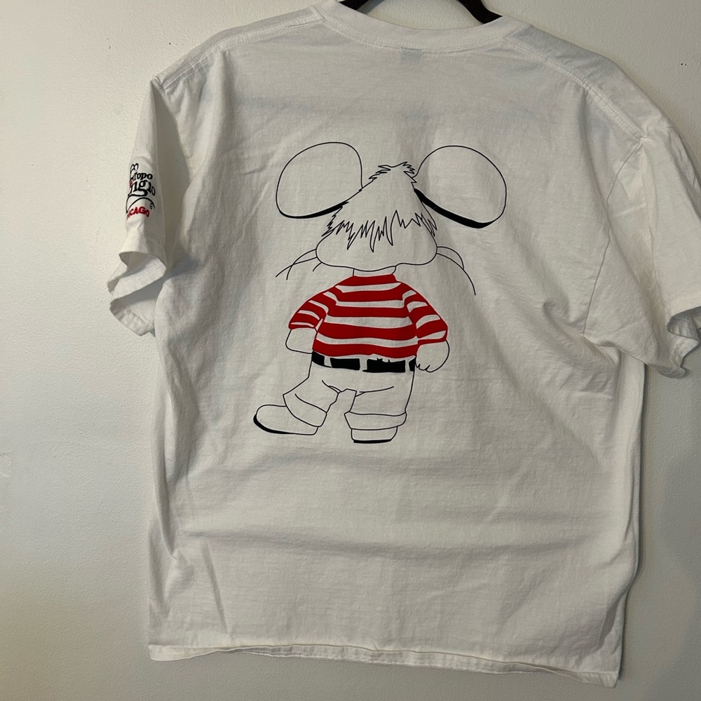 Vintage Topo Gigio Ristorante Chicago. White and Red T-Shirt. Medium - Picture 4 of 5